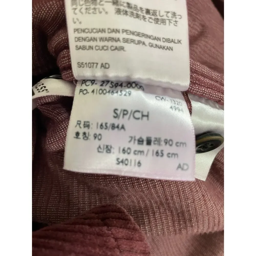 Men's Levi's Stay Loose Worker Cordory Shirt Jacket Burgundy Shacket Sz S Fits L - Picture 9 of 10